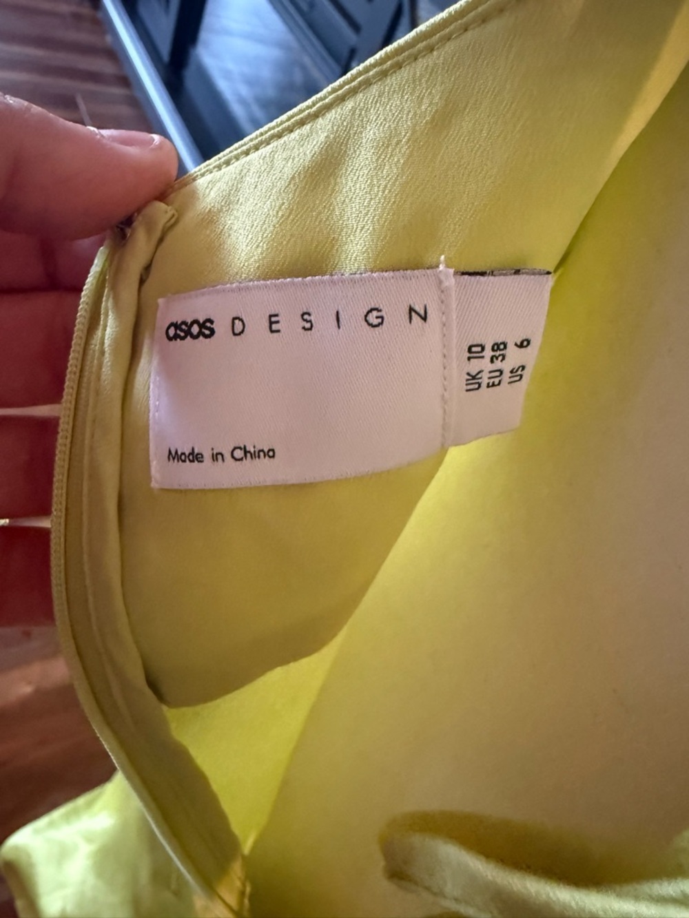 ASOS Chartreuse Spaghetti-Strap Maxi Dress with Ruched Bust - Picture 3 of 3